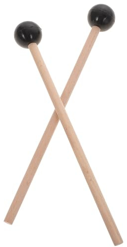 LRXIYODE 2 Stück Glockenspiel Schlägel und Silikon mit Komfortablem Griff für Üben und Schönen Klang bei Schlaginstrumenten