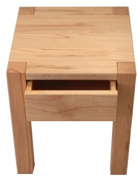 Martin Weddeling Nachttisch Nachtschrank Beistelltisch Kernbuche massiv. Maße : 41x41x54cm hoch. Massanfertigung.