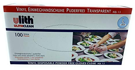 Guanti monouso in vinile, misura 9, tipo 50