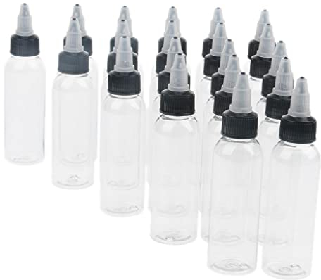 Perfeclan 20 Nadelflasche Tropfflasche E-Zigarette Plastikflasche Dosierflaschen Leerflasche Quetschflasche, 30ml