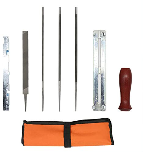 10 pièces fichier d'affûtage de tronçonneuse chaîne à bois affûter les fichiers de scie kit de classement de ponçage outil à main kit d'outils de fichier à main et aiguille en métal haute