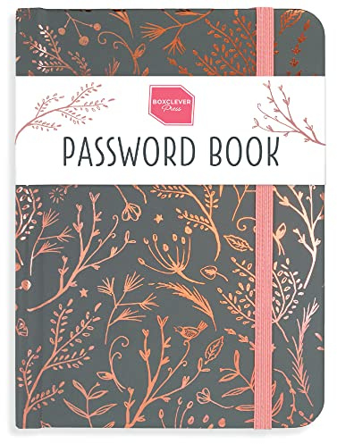 Boxclever Press Password Book. Never Forget a Password Again! Easy to Use Internet Password Keeper with Alphabetical Tabs for All Your Login Details. Untitled Book Small 11 x 15.5cm