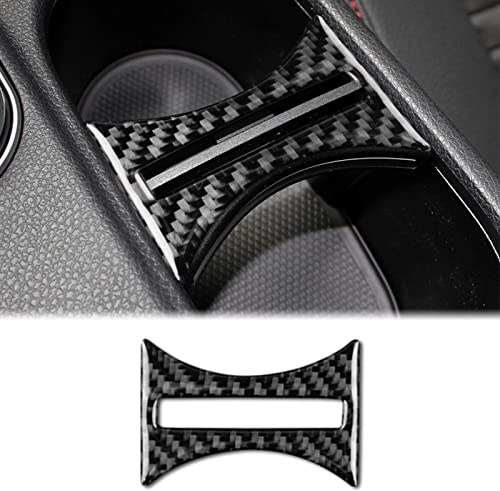 For Mercedes-Benz W169/W117 A Class Accessory Cup Holder Panel Cover Black | KUNGKIC Real Carbon Fibre Interior Trim Sticker Decorative Styling