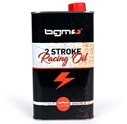 BGM Oldie Edition - Boîte en tôle vintage - Capacité : 1000 ml - Compatible avec Vespa, Lambretta, scooter, scooter, bidon d'huile universel à deux temps