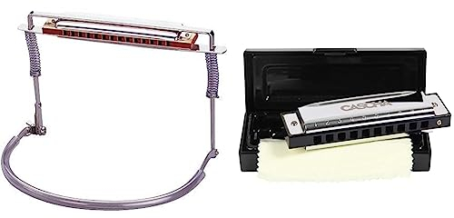 Hohner Porte Mundharmonika de Luxe & Cascha Blues Mundharmonika G-Dur Anfänger u. Fortgeschrittene