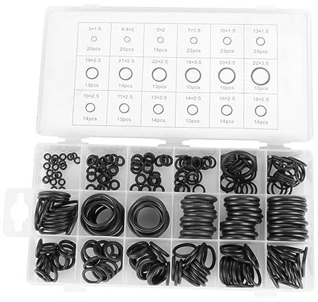 Healvian 279 Stück dichtungsringe aircot elektrogeräte felgen versiegeln elastic belt camp Gummikantenverkleidung Gummidichtung der Dichtung sofortiges Topfmeer verpackt Dichtungen Suite