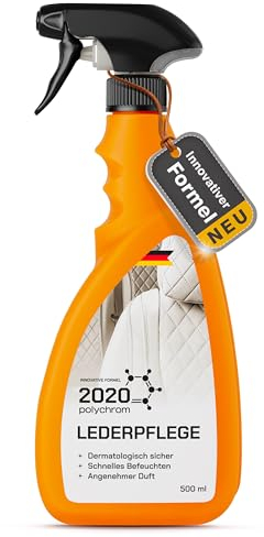 2020 Polychrom Policromo 2020 Acondicionador para el cuidado del cuero 500 ml – Cuidado intensivo de cuero para coche para piel lisa y piel sintética en coches, motos, barcos y aviones