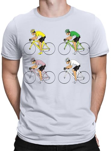 Cyclist Cycling Fan Bike Idea Funny Tour 4 De France Gift Mens T-Shirts #TA-06 White 2XL