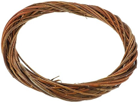 Ciieeo Rund Weidenkranz Aus Natürlichem Korbgeflecht DIY Bastelkranz Zum Dekorieren Für Inneneinrichtung Und Weihnachtshandwerk