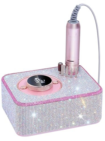 ANBEISTEE Professionale Ricaricabile 35000 RPM Fresa per Unghie, Portable Nail File Kit per Qualsiasi Manicure, Pedicure, Strumenti di Nail Art Ideale, Progettato per Salon, Casa