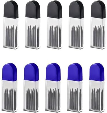 BARRU 100 Stück Zirkelersatzminen, 2B Zirkelminen mit Radiergummim, 2 mm Durchmesser Zirkel Ersatzminen 2cm Lang Minen für Zirkelspitzer Mathematische Zeichnungserstellung Holzbearbeitungsmarker