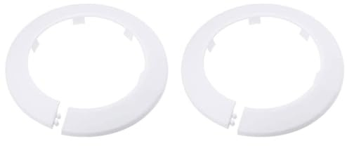 TOP-VIGOR Rohrabdeckung, 90 mm, zum Einrasten, PP-Kunststoff, Rosettenmanschette für Wasserleitung, Abflussleitung, WC-Abflussrohr, Wandrohreingang, Dekoration, Zierleiste und Badezimmer-Rohrleitung