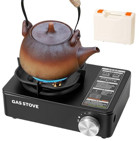 Fornello da campeggio | Stufe da campeggio con valigetta di trasporto per cucinare | 6000 W ad alta potenza Utensile da cucina portatile per alpinismo escursionismo