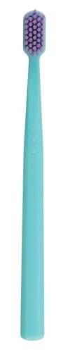 Cepillo de dientes VED ProCura Ultra Soft: Cepillo de dientes manual suave para adultos con cerdas supersuaves para dientes y encías sensibles. (CYAN)