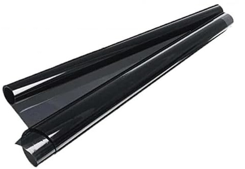 HESHUWEN Vinilos para Cristales Coche Kit DE LÁMINA Tintada for Ventanas Coche 6 m, Negro SUPEROSCURO, 5/15/20/25/35/50%, película de protección Solar, Tintada for Ventanas Coche(Transmittance 5)