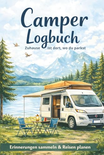 Camper Logbuch: Zuhause ist dort, wo du parkst – Vanlife, Reisen planen, Erinnerungen festhalten, Dein Begleiter für jede Reise Geschenk für Camper