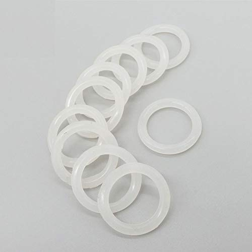 F-MINGNIAN-SPRING O-Ring-Dichtungsring aus Silikon, lebensmittelecht, 5 mm dick, 45/48/50/52/55/58/60/62/65/68/70 mm O-Ringe (Farbe: 58 x 48 x 5 mm, Größe: 20 Stück)