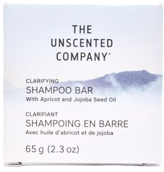 The Unscented Company Clarifying Shampoo Bar, For Fine to Wavy Hair Types, 2.3 oz (65 g)
