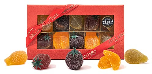 Walnut Tree – Pâtes de Fruits Gift Box – Hand-Packed Belgium Fruit Jellies – Great Taste Award Winner – Suitable for Vegan, Vegetarian and Gluten Free Diets – Luxury Gift Selection – 200g Pack