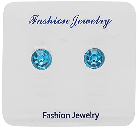YUYTE Magnetische Ohrringe, Fettverbrennung Magnetische Ohrringe, Ohrringe, Gewichtsverlust Mode Ohrringe Magnetische Ohrstecker Ohrstecker Modeschmuck für Frauen Mädchen(Aquablaues Acryl)