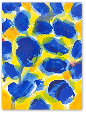 Sam Francis Farbige abstrakte Leinwand, Wandkunst, Bilder, berühmte Gemälde, Druck auf Leinwand, ohne Titel, 1959, Reproduktionen, Drucke für Wohnzimmer-Dekor, 70 x 100 cm, rahmenlos