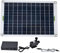Ayayu Kit de Pompe à Eau Solaire, Pompe de Fontaine Solaire D'extérieur DC 12 V avec Panneau Solaire de 50 W, Débit de Pompe de 800 L/h, Ensemble de Pompe à énergie Solaire pour Bain
