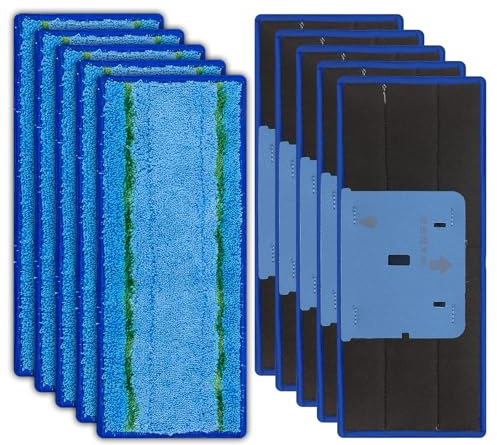 (10 Stück) Jet M6 Wischpads für iRobot Braava Jet M6 Ultimate Robot Mop 6012/6110/ 6112/6113 Wischpad, verbessertes M6 Nasswischpad, waschbares Mikrofaser-Ersatz-Reinigungspad