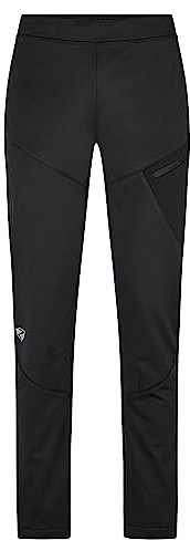 Ziener Damen NABELLE Softshell-Hose, Langlauf | Winddichte Vorderseite, elastische Rückseite, Black, 42