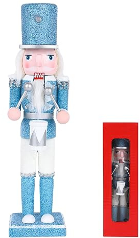 Jodsen 30 cm Weihnachten Nussknacker Soldat,Nussknacker Weihnachtsschmuck Nussknacker König,Traditioneller Holz Nussknacker Weihnachts Dekoration,Nussknacker Soldat Figur Dekor (Soldaten)