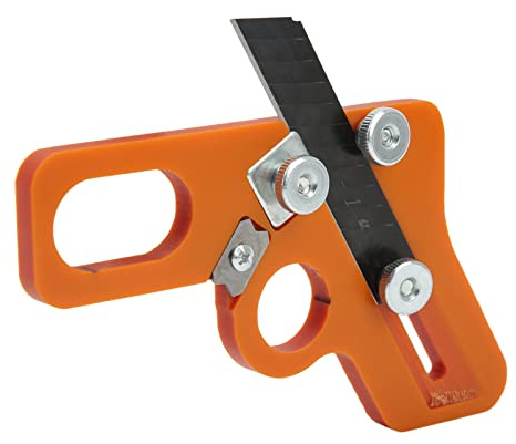 Lama per Taglierina Ad per Bordatura Coltello per Rifilatura dei Bordi Manuale Compatto per la Lavorazione del Legno Liscio Incisivo Preciso Facile Svitare per Armadio (2 Usa)