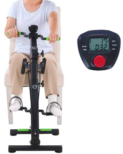 MDODM Pedal Exerciser Bike for Seniors, Arm Leg Hand and Knee Elderly Exercise Equipment, Sitting Home Exercise Machine for Total Body, Great Gift for Elderly