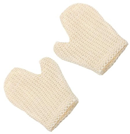 MERRYHAPY 2sets Bad Defoliator Mitts Körper Waschen Handtuch Grobe Textur Mitts Für Peeling 2 Stücke * 2
