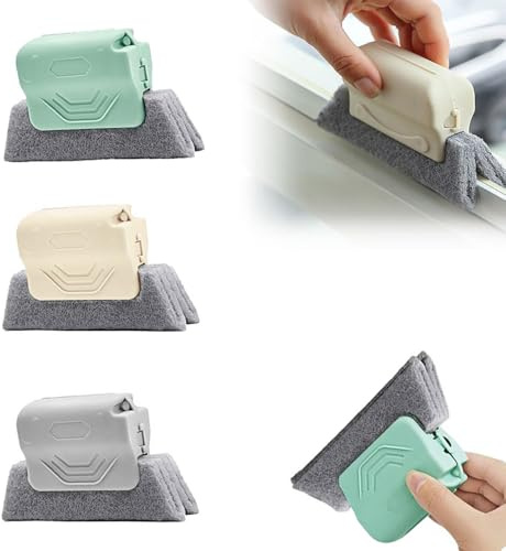 Spazzola magica per la pulizia delle scanalature delle finestre, nuovo set di spazzole per la pulizia delle scanalature delle finestre (3 Colori)