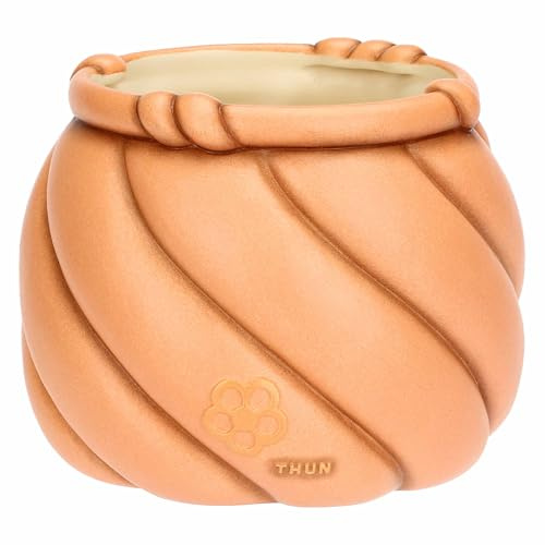 THUN - Coprivaso Twist, piccolo - ceramica - Collezione Giardino di primavera - 18.6 x 18.5 x 15 cm