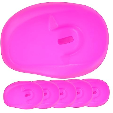 VALICLUD 6pezzi Paraorecchie in Silicone Per Tintura Protezione Auricolare Per Colorazione Capelli Copriorecchie Per Parrucchieri e Uso Personale