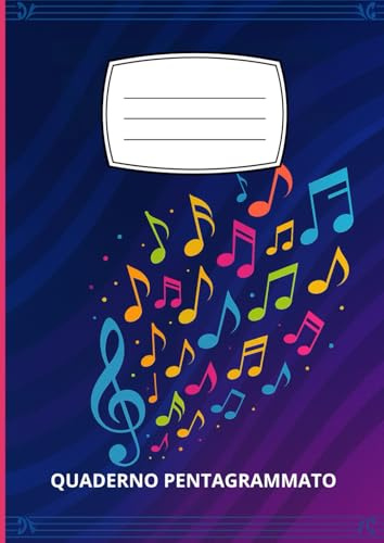 Quaderno Pentagrammato di Musica – Premium A4: 100 pagine numerate con indice iniziale, 12 pentagrammi per pagina e sezioni per appunti | Ideale per studenti, insegnanti e musicisti
