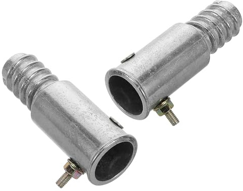 VILLCASE 19mm Aluminum Alloy Threaded Tip Repair Kit for Broom Handle Metal and Wood Pole Threaded End Replacement Adapter Pole Repair Parts and Mop Handles
