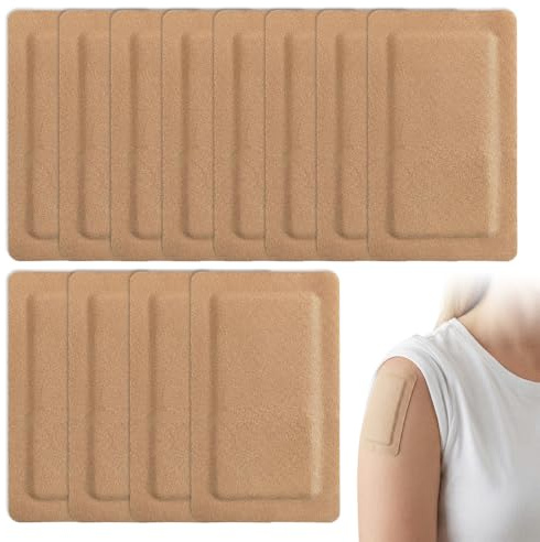 12 Stück 7,6 X 12,7 Cm Wundpflaster Groß Pflaster Groß Dekubitus Pflaster | Sanft und Weich, Atmungsaktiv und Komfortabel,Hoch Saugfähig, Klebt Nicht an Wunden,Einfache Anwendung