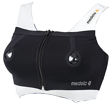 Medela Easy Expression Bustier Bustier für Freisprechflasche, Größe L schwarz