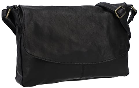 Gusti Leder Umhängetasche Damen - Maisie – Kleine Ledertasche Damen aus Büffelleder - Vintage Umhängetasche Leder mit Reißverschluss & Gurt