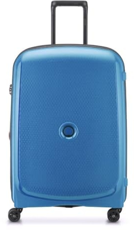 DELSEY Paris - Belmont Plus - Ausziehbarer großer starrer Koffer - 70x47x33 cm - 87 Liter - M - Zinkblau