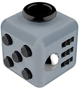 Högkvalitativ AWR Fidget Cube/Fidget-kub | Anti-stress-leksak | Fidget Toy (grå, svart)