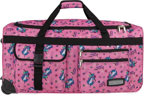 normani XXL Reisetasche Jumbo Big-Travel mit Rollen Farbe Einhorn Pink