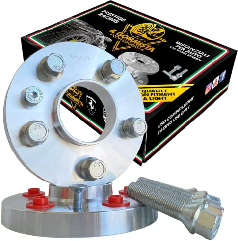 IGP 2 Distanziali Ruote 12 mm Compatibili Con Bmw Serie 1 F20 F21 & serie 2 F22 Coupe' 5x120 mozzo 72,6 + Bulloni M14 x 1,25