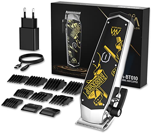 YBLNTEK Profi Haarschneidemaschine für Friseure, Elektrisch Haarschneider Herren, ultimative kabellose Haartrimmer Langhaarschneider, 10 Aufsteckkämme+5 Präzisions-Längeneinstellung