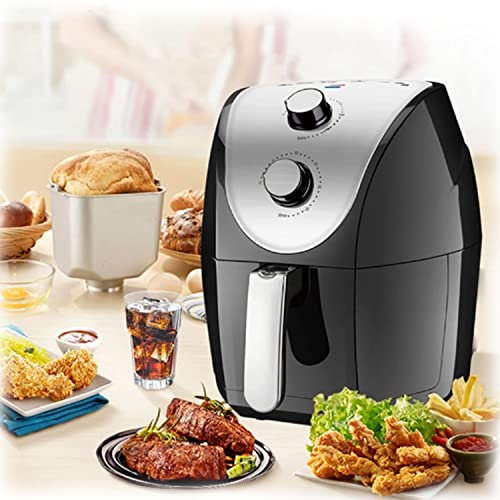 Friteuse à air 4,8L,Smart Air Fryer, Friteuse électrique sans huile Four électrique, Poêle antiadhésive, contrôle de la poignée, minuterie et température réglée, multifonction