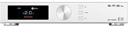 S.M.S.L D400ES DAC audio, puce es9039mspro, MQA décodage dur XMOS Xu - 316 dsd512 PCM Aptx THD+N 0.00005% (- 125db), entrée USB/optique/coaxiale/Bluetooth/i²s/AES avec télécommande