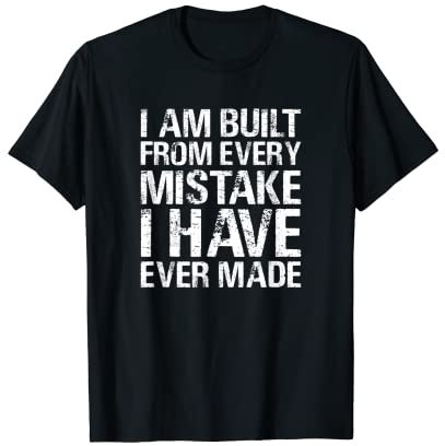 Estoy hecho de cada error que he cometido AA NA Sober Camiseta