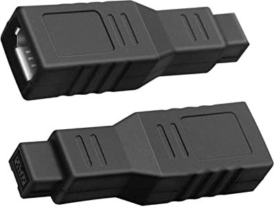RIDENS Firewire 400 a 800 Adaptador Convertidor IEEE 139 4a Hembra de 6 Clavijas a 1394b de 9 Pines