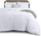 Utopia Bedding Double Duvet 7.5 Tog With Corner Tabs - Microfiber Soft All Seasons Quilt - Box Stitched Down Alternative (White)